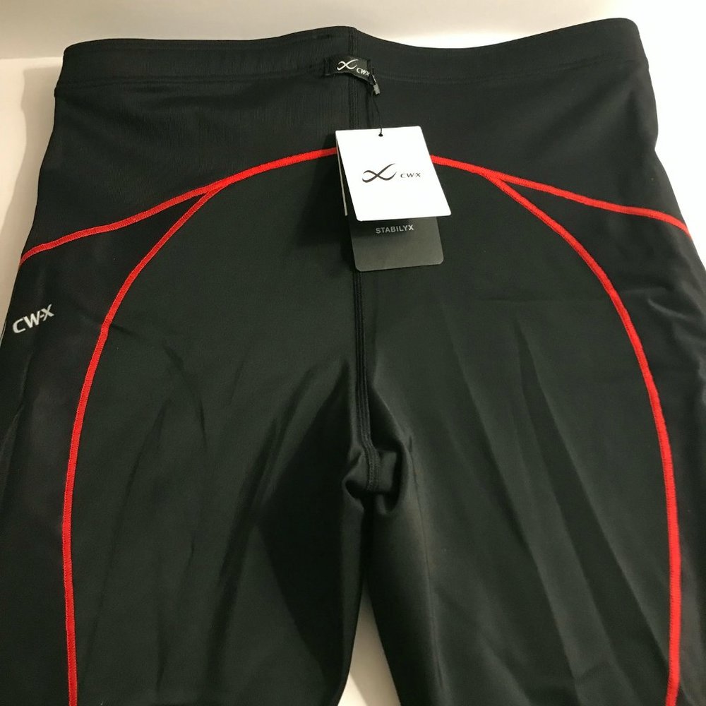 CW-X Men's Stabilyx Joint Support 3/4 Compression Tight Pants